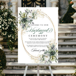 Bohemian Eucalyptus Unplugged Hochzeitsposter Schi Poster