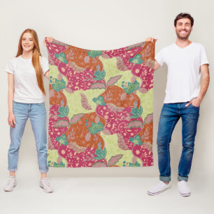 Bohemian Farbige Patchwork-Muster Fleecedecke