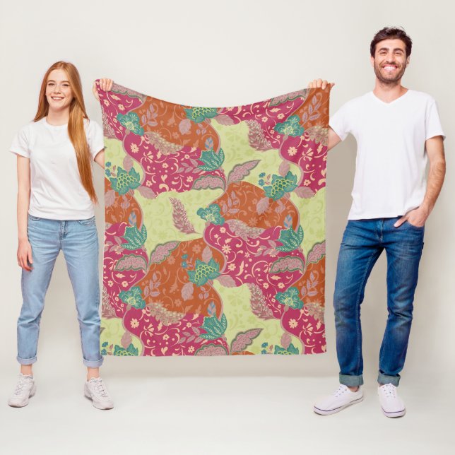 Bohemian Farbige Patchwork-Muster  Fleecedecke (Beispiel)
