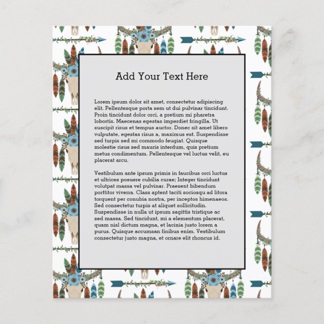 Bohemian Feathers Dreamcatcher Flyer (Vorne)