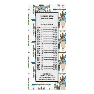 Bohemian Feathers Dreamcatcher Werbekarte