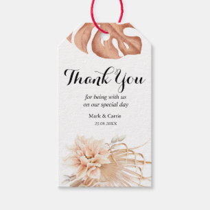 Bohemian Floral Terrakotta-Hochzeitsgeschenk-Anhän Geschenkanhänger