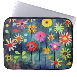 Bohemian Flowers Farbige Laptopschutzhülle