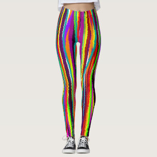 Bohemian gestreifte Leggings