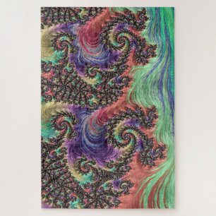 Bohemian Hippie Farbige Juwel-Ton-Fraktal-Kunst