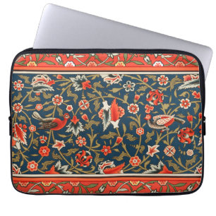 Bohemian Indisch-Persisches Blumenmuster Vintage R Laptopschutzhülle