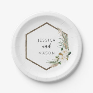 Bohemian Kranz Hochzeit Dusche Papier Teller