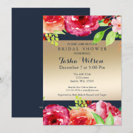 Bohemian Marine Gold moderne Dusche laden Einladung