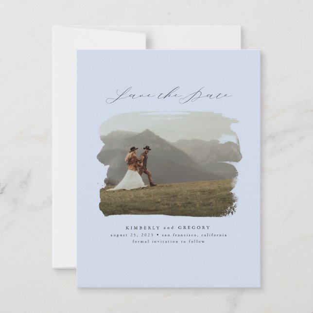 Bohemian Modern Minimalist Save the Date Photo (Devant)