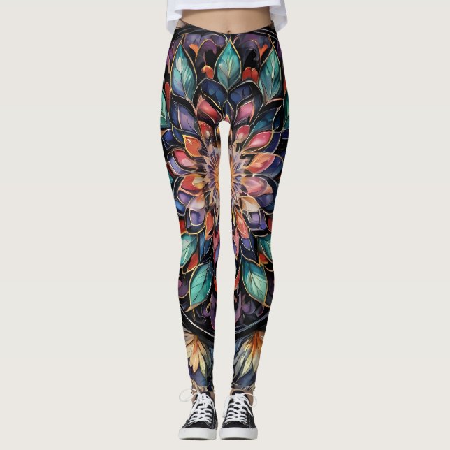 Bohemian Paisley no2 Leggings (Devant)