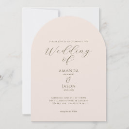 Bohemian romantic painted floral garden wedding einladung