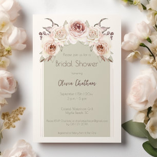 Bohemian Roses Arch Brautparty Einladung