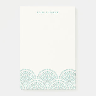 Bohemian Scallops Custom Post-It - Jade Klebezettel