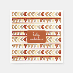 Bohemian-Stammesmuster-Baby-Party Serviette