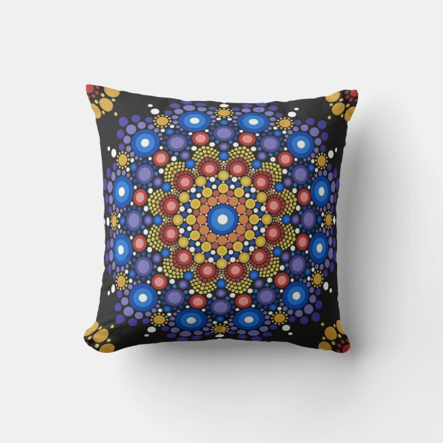 Bohemian Style Throw Pillow Kissen (Vorderseite)