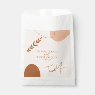 Bohemian Tan Braune Hochzeitspaare Dankeschön  Geschenktütchen