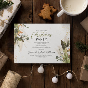 Bohemian-Weihnachten Aquarell Weihnachtsfeier Einladung