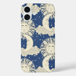 bohemianische Träume blau iPhone 16 Plus Hülle