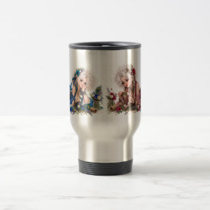 Bohemianischer Blumenkronen-Mädchen-Reisebecher Reisebecher