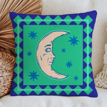 Bohemianischer Halbmond Grün & Blau Himmelskörper 