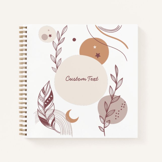 Bohemien Lehrerbewertung Moderne Sitte Notizbuch (Vorderseite)