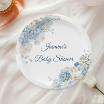 Bohemisch Blue Rose Baby Dusche
