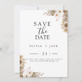 Bohemisch-Chic-Blumenhochzeit Save The Date