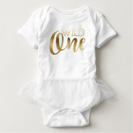 Bohemisch Chic Wild One | Tribal Gold Foil Baby Strampler