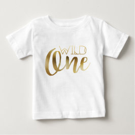 Bohemisch Chic Wild One | Tribal Gold Foil Baby T-shirt