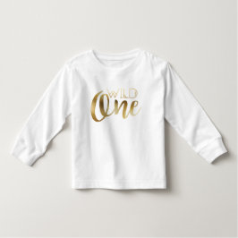 Bohemisch Chic Wild One | Tribal Gold Foil Kleinkind T-shirt