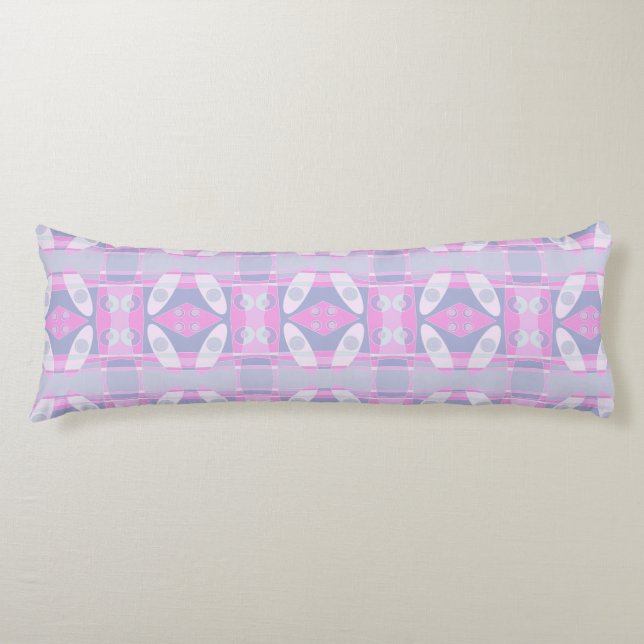 Bohemisch Chintz 53 Pastellpink Periwinkle Seitenschläferkissen (Vorderseite)