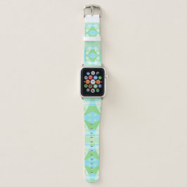 Bohemisch Chintz 77 Pastel Blue Green Apple Watch Armband