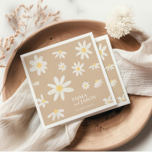 Bohemisch Daisy Blume Napkins Serviette