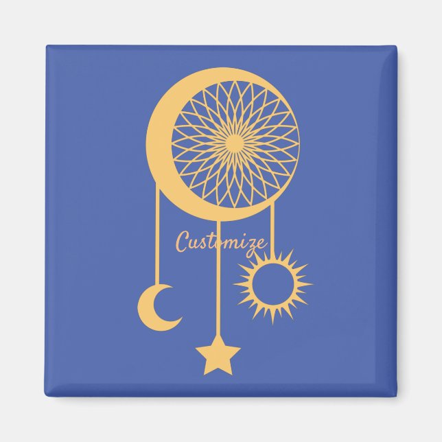 Bohemisch Dream Catcher Thunder_Cove Magnet (Vorne)