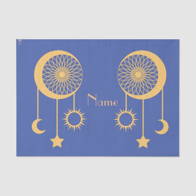 Bohemisch Dream Catcher Thunder_Cove        Seidenpapier (Vorderseite)