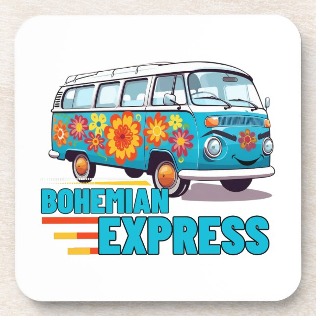 Bohemisch Express.w-min Getränkeuntersetzer (Vorderseite)