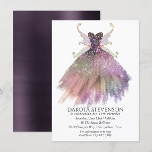 Bohemisch Fairy Ball Gown   Mute Ombre Wine Sheen Einladung