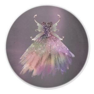 Bohemisch Fairy Ball Gown   Mute Ombre Wine Sheen Keramikknauf