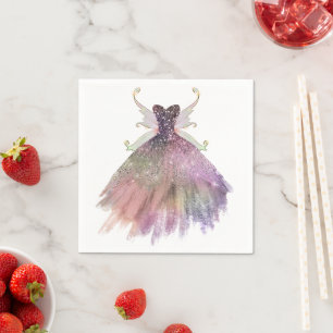 Bohemisch Fairy Ball Gown Mute Ombre Wine Sheen Serviette