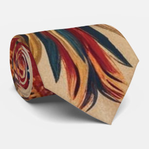 Bohemisch Feather Burst Neck Tie Krawatte