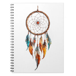 Bohemisch Feather Dreamcatcher-Notebook Notizblock