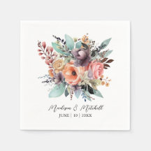 Bohemisch Floral Bouquet Wasserfarbe