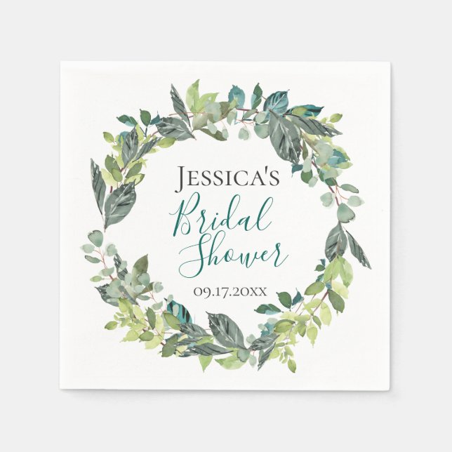 Bohemisch Gartenfolienkrez Personalisiert Serviette (Vorderseite)