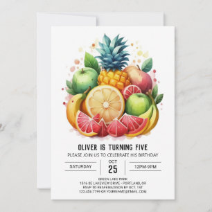 Bohemisch Juicy Banana Frucht Geburtstag Einladung