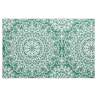 Bohemisch Mandala Lace Emerald Green Jewel Tone Stoff