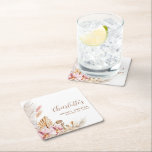 Bohemisch Pampas Gras Blush Pink | BRAUTPARTY Rechteckiger Pappuntersetzer<br><div class="desc">Die quadratischen Untersetzer zeichnen sich durch ein elegantes,  rosa böhmisches Blumenmotiv aus. Das Pampasgras und die Blumenarrangements sind in sanften Rosa-,  Braun- und Goldtönen gehalten. Alle Texte können individuell angepasst werden.</div>