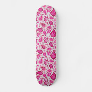 BOHEMISCH PINK PAISLEY SKATEBOARD DECK