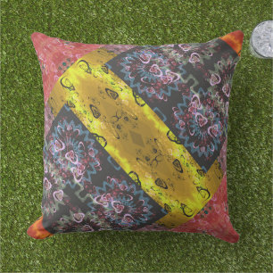 Bohemisch Psychedelic Patchwork Kissen