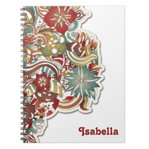 Bohemisch Style Floral Notebook Notizblock