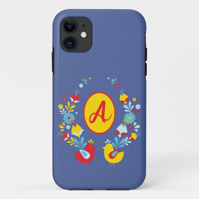 Bohemisch Style Monogram Design Case-Mate iPhone Hülle (Rückseite)